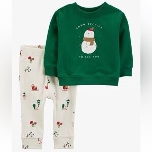 Carter’s 2-Piece Snowman Outfit -‎ 9 Months - NWT